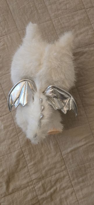 Labubu Angel in Clouds Zimomo Limited Edition 40 cm Лабубу Ангел в Небесата Зимомо Лемитирана колекционерска фигурка (в бял цвят) 40 см