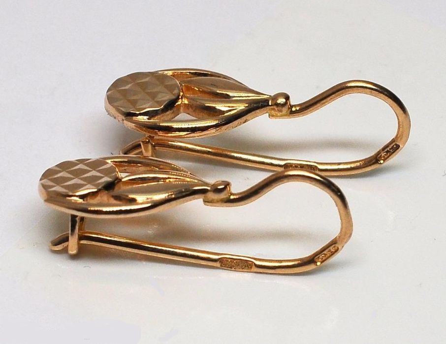 Советские золотые серьги 583 пробы