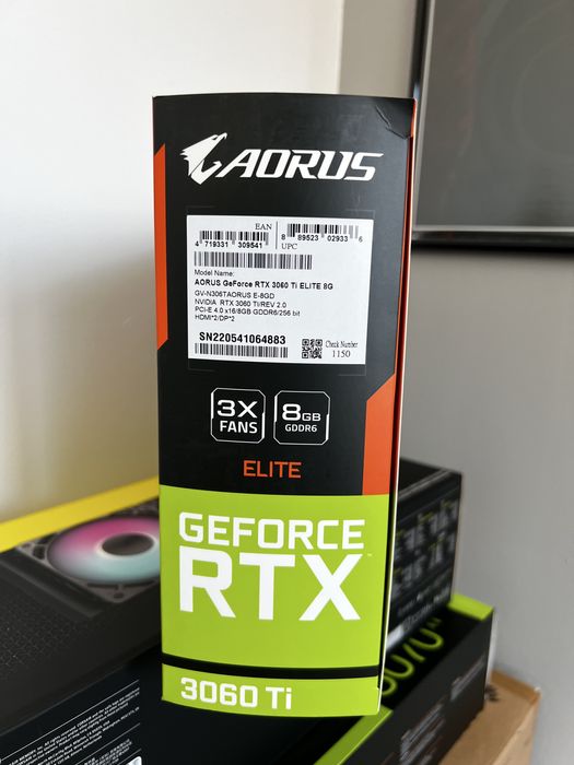 Placa video GIGABYTE AORUS GeForce RTX 3060 Ti ELITE LHR 8GB