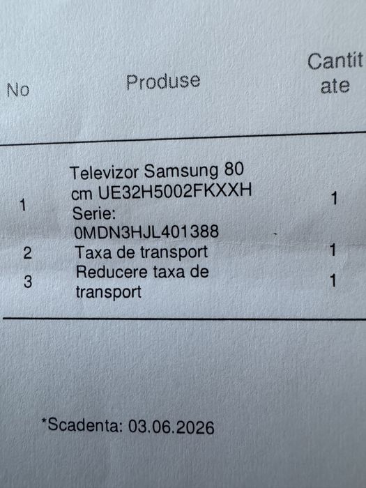 Televizor samsung  nou