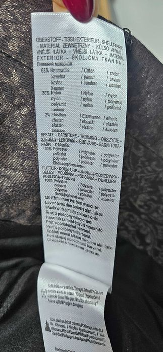 Sacou, blazer negru cu model pentru femei, marca ORSAY, mărime 38