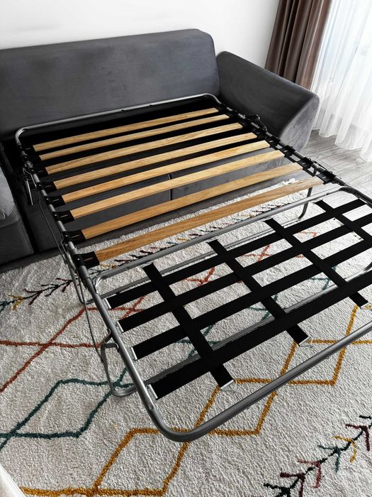Canapea extensibilă premium – 3 m | Gri | Foarte bine întreținută
