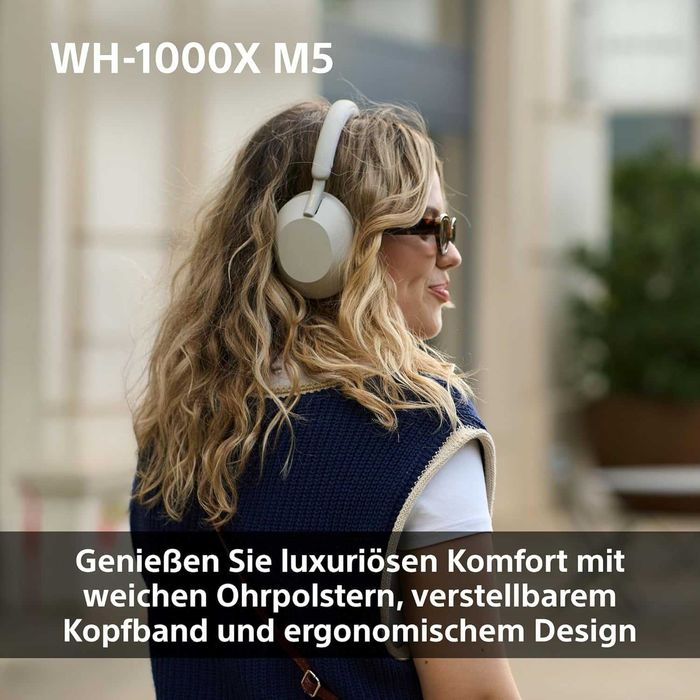 Нови Bluetooth Безжични Слушалки с Микрофон Sony - WH-1000XM5/S, ANC