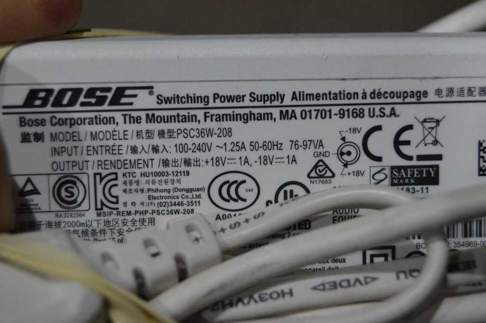 Alimentator Bose PSCMW-20 pentru Bose SoundDock Series II si III