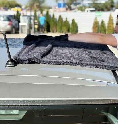 Prosop auto noar dublu - 70X90CM 1400gsm