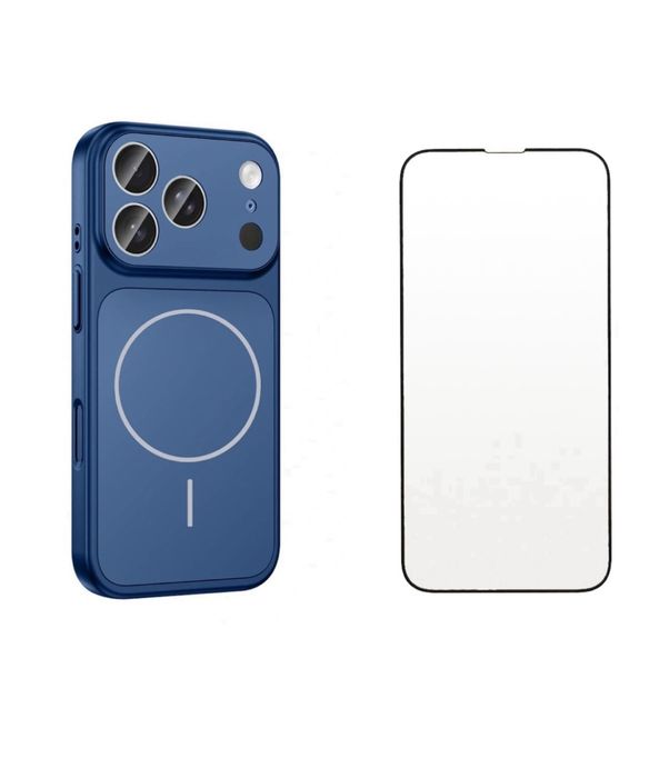 Husa Magsafe Glass Seria 17 + Folie Sticla Iphone 16/16 PRO/16 PRO MAX