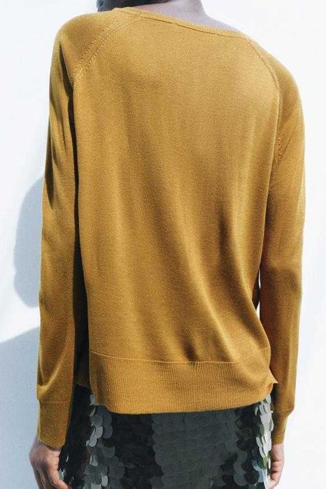 Пуловер Zara с дълъг ръкав, размер M