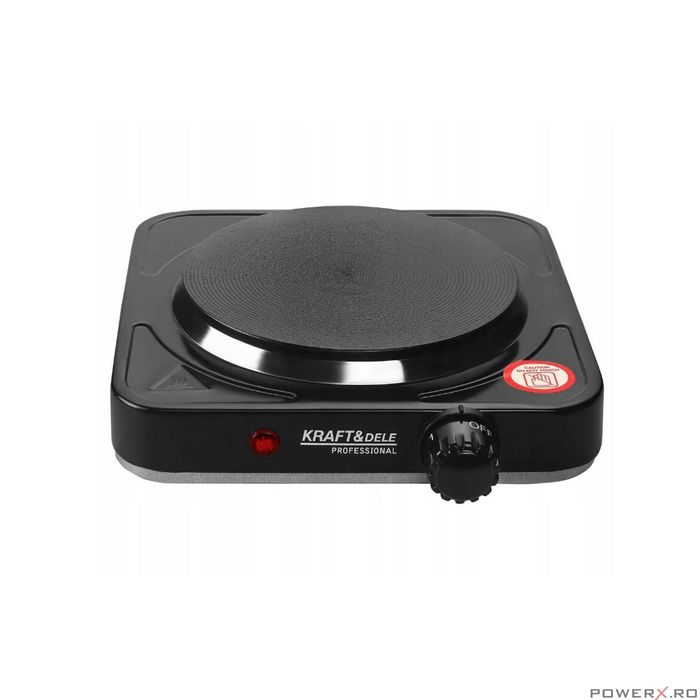 Aragaz electric pentru prepararea alimentelor, 1500 W, negru, Kraft