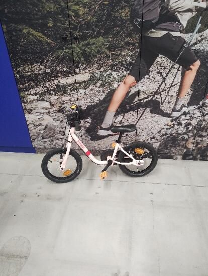 Bicicletă 2 în 1 Discover 500 14" roz - produs resigilat Decathlon