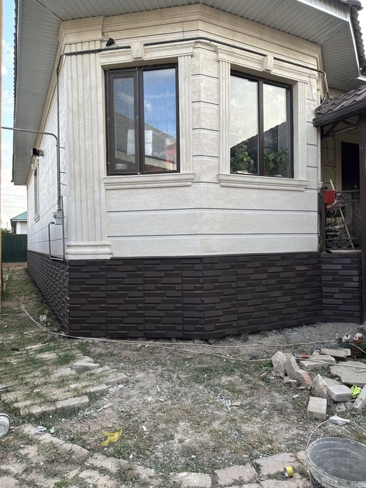 Жидкий травертин ( травертин+ лак+ работа)