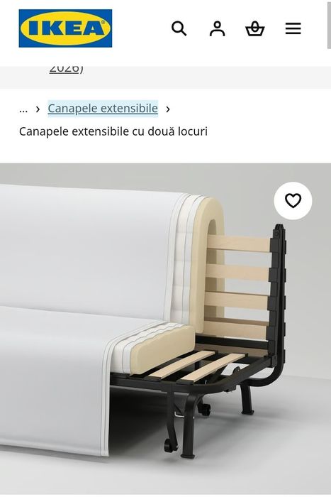 Pat fără saltea 90×200 și 90/190 și Canapea extensibila