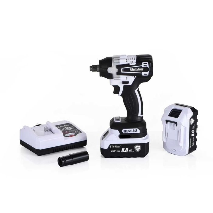 Акумулаторен Гайковерт Винтоверт 36V 8ah Ударен STAHLMAYER Модел-2024