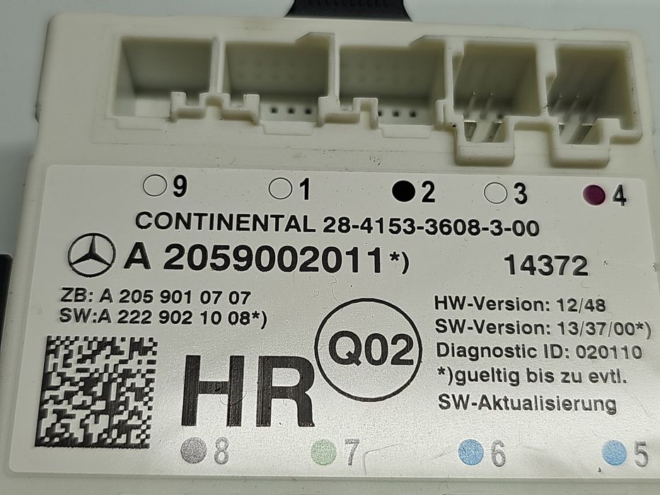 Modul confort Mercedes Clasa C (W205) [Fabr 2014-prezent] A2059002011