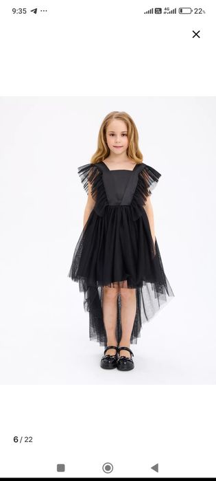 Чёрное платье для девочки