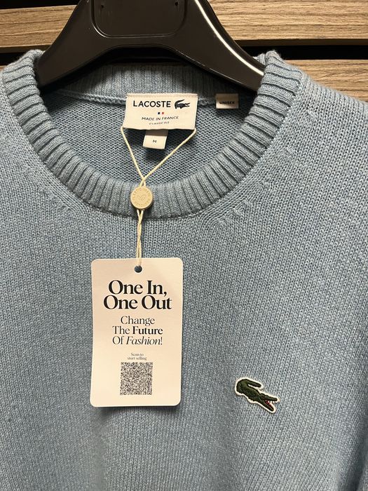 LACOSTE : Made in FRANCE - НОВ 94% Кашмир размер М / Оригинал