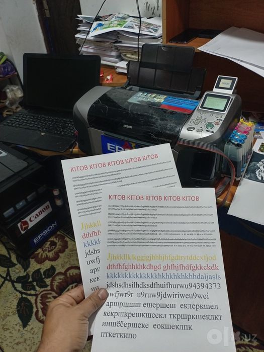 Epson 320 juda tezkor 6 ta rangli printer zaprafka tola ishga tayyor
