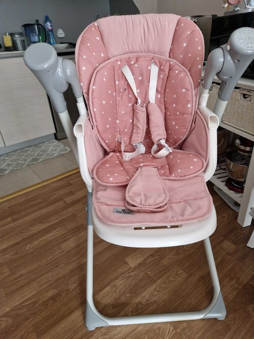 Столче за хранене - люлка Lorelli Ventura, Peach beige stars