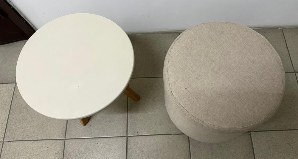 Столик и пуфик в наличии