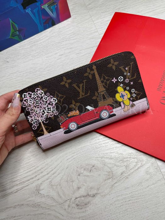 Portofel Louis Vuitton - Zippy imprimeu masina