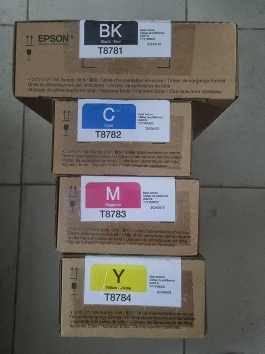 Тонер Картридж Epson T8781. 4 цвета.