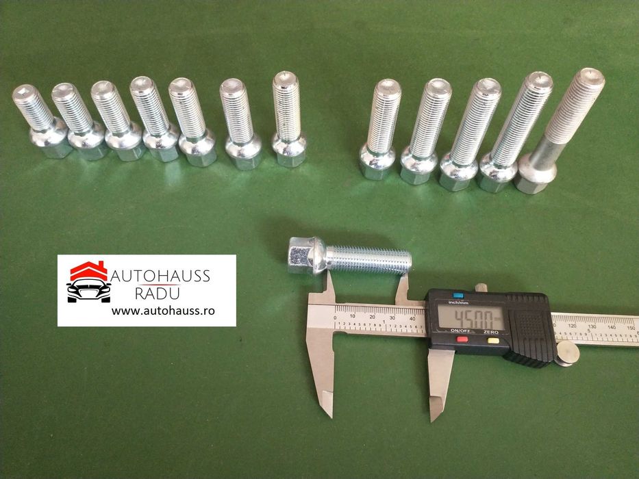 Prezoane VW Audi Mercedes M14 x 1,5 filet 45 mm Total 65 mm cap Raza