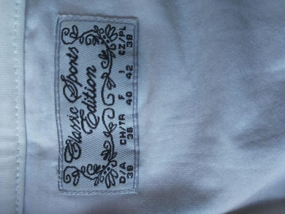 Bluza tip polo albă