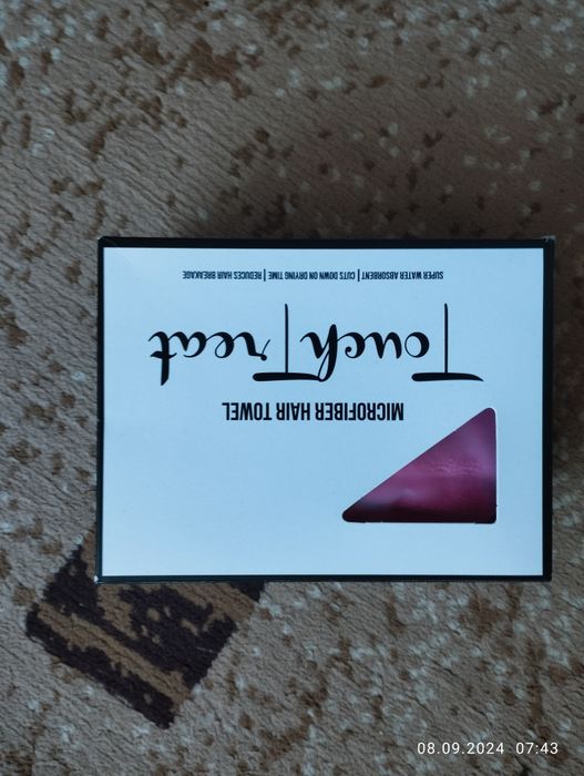 нова микрофибърна кърпа за коса