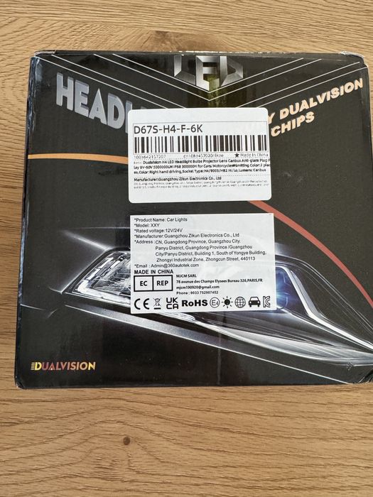 Becuri H4 led cu lupa