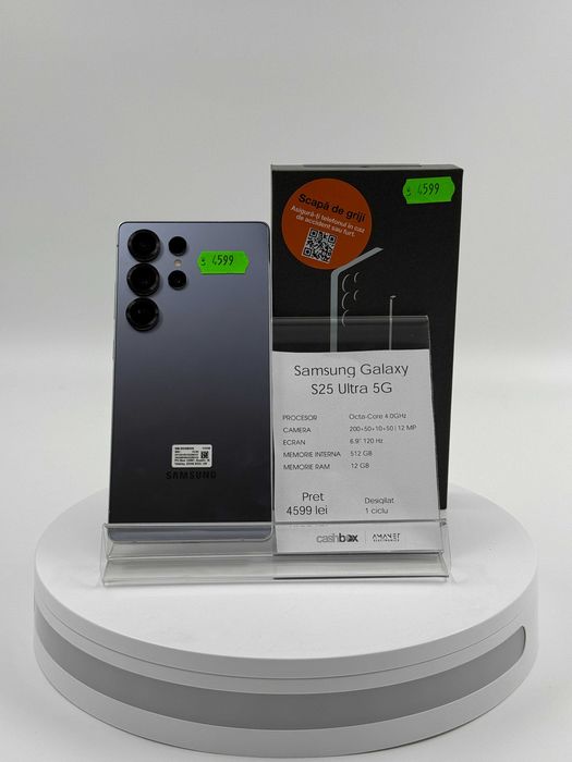 Samsung Galaxy S25 Ultra 5G512 GB 100% Garantie 24 luni CashBox