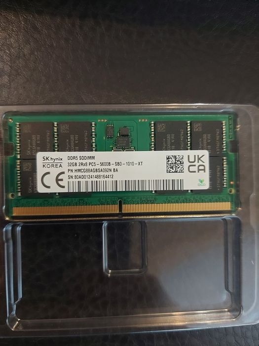 DDR5   32 GB   SKHYNIX   5600B   CL46