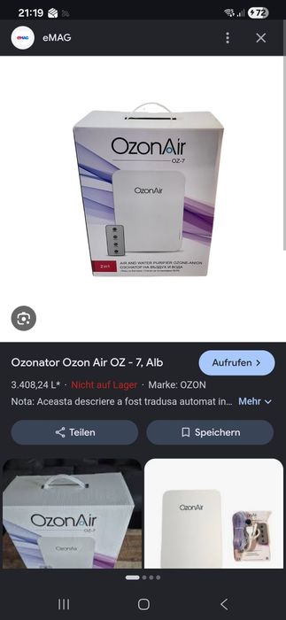 Vand aparat Ozonificare OzonAir - OZ-8