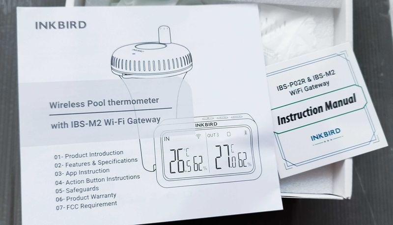 Комплект безжичен термометър за басейн Inkbird IBS-P02R