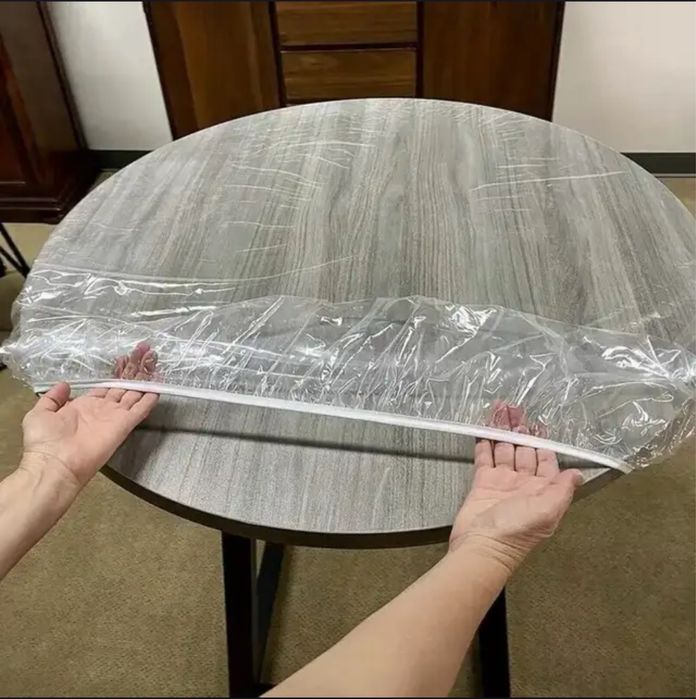 Скатерть с резинкой для круглого стола