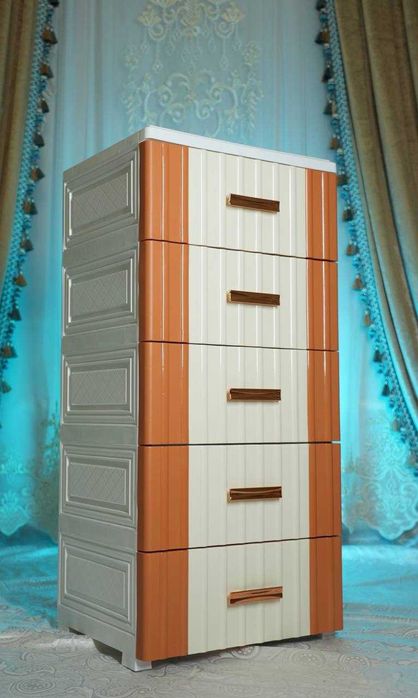 Пластиковый комод с 5 вместительными ящиками