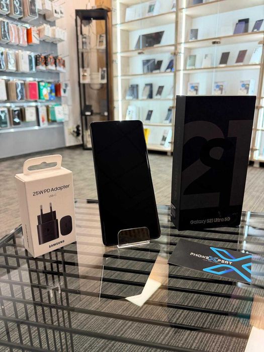 PhoneXpert SH - Samsung Galaxy S21 Ultra 256GB Black Excelent Fullbox