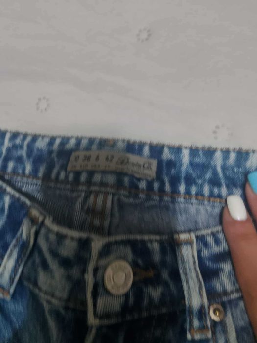 Дамски дънки MOM FIT с висока талия