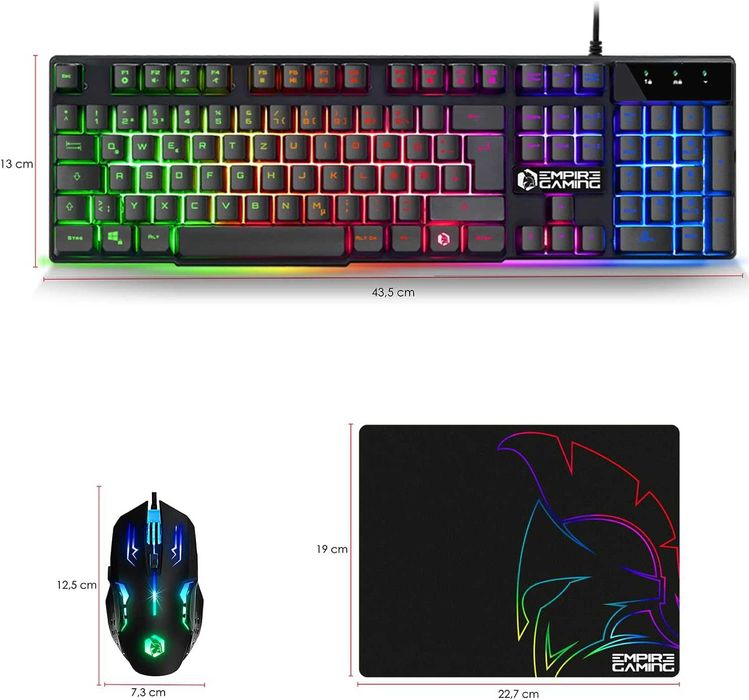 Tastatura gaming QWERTZ RGB 105 Taste PC PS4 PS5 Xbox OneSeries Mac