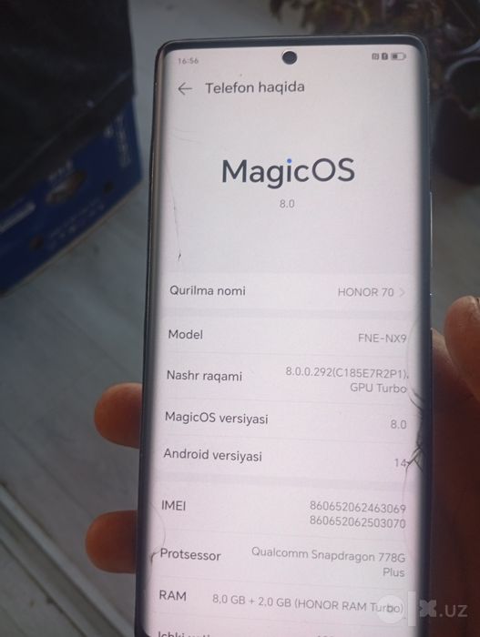 Honor705G arzon sotiladi
