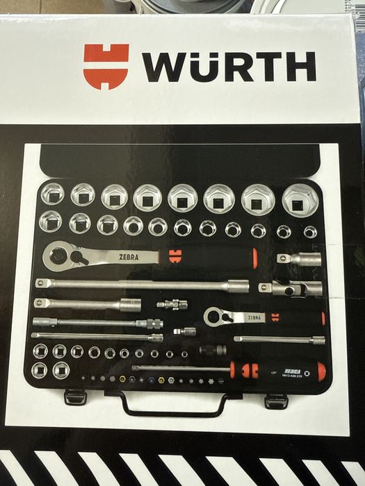 Wurth Zebra гедоре 59 части  1/4 1/2 Промоция !