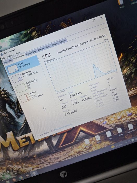 Leptop HP Elittebook 8470P