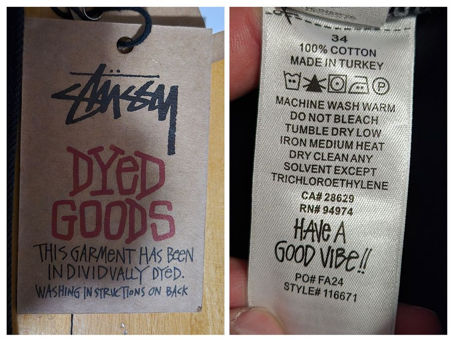 Blugi Stüssy Big Ol' Jean, 100% bumbac, Bărbați 34