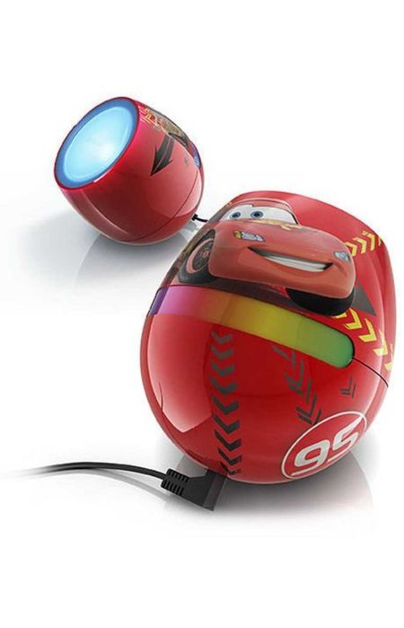 Детска лампа Philips Micro Макуин Cars, LED, 4.7 W, 64 Цвята