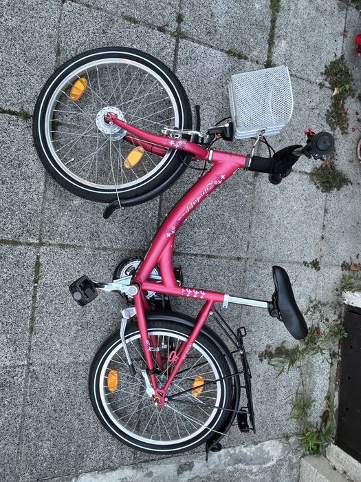 Bicicleta copii 5-12 ani, deosebita, Zundapp Germania roata 20 inchi, 3 viteze in butuc , dinam integrat cu lumini fata/spate, PRET FIX