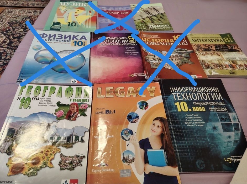 Учебници за различни класове