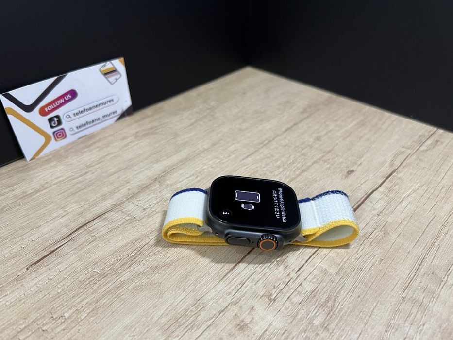 Apple Watch Ultra 3 49mm Black Titanium Second-Hand 2 ani garanție, Te