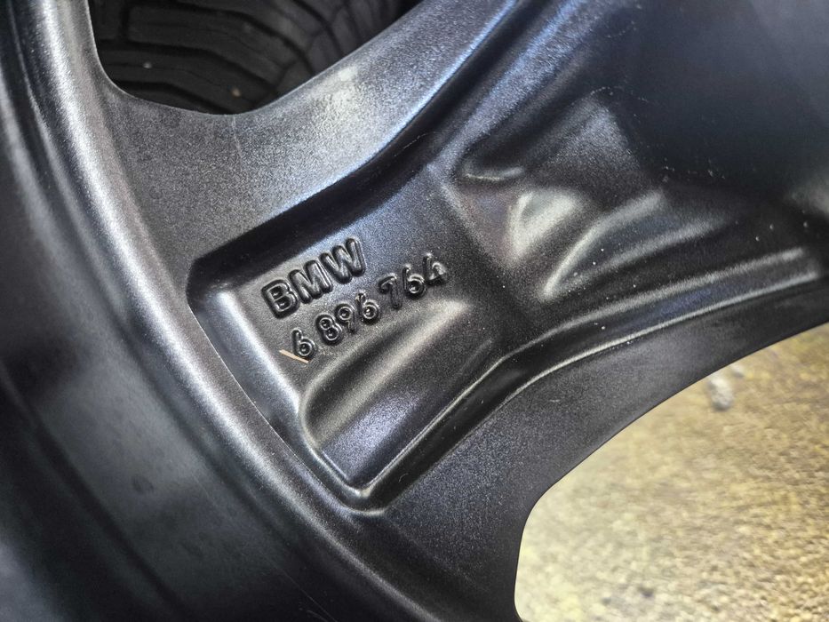 4 ROTI Jante + Anvelope de IARNA - 5x112 225/55/17 Continental * NOI DOT 2025 SET NOU ORIGINAL BMW Seria 5 G30 G31 Seria 4 G26 NOU