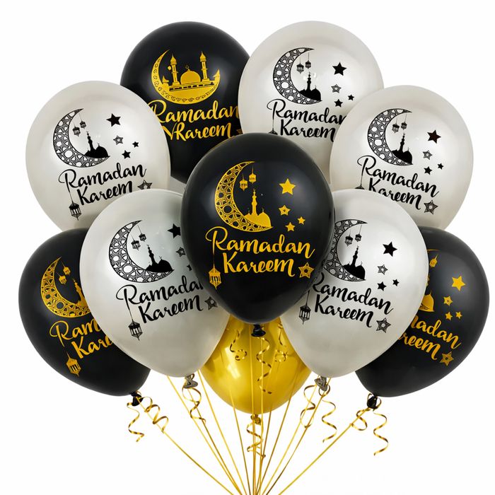 Геливые шарики,воздушные шарики Ramadan Mubarak. Алматы