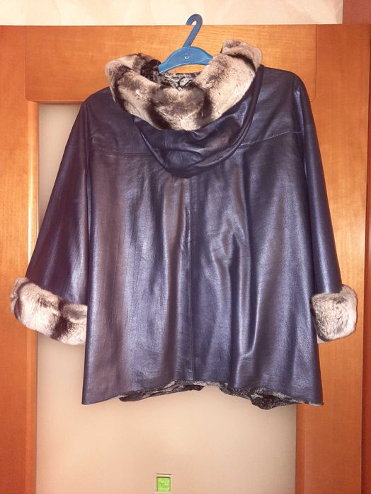 Куртка кожаная двухстороняяя