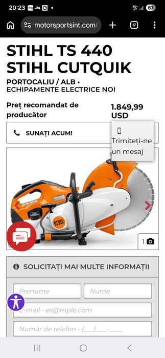Stihl TS 440 STIHL Cutquik Masină de taiat beton asfalt k nou 2025 Germany