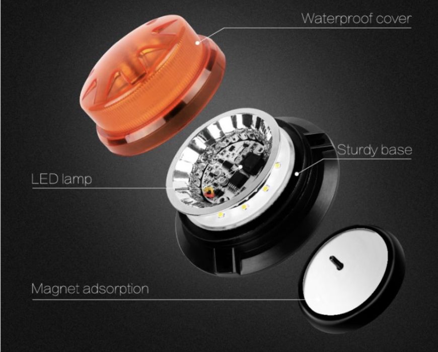 Сигнална лампа,маяк12-24V  бусове, камиони, трактори ,извън габаритни.